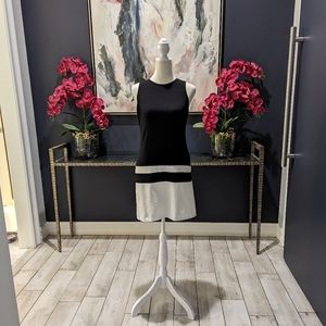 Saks fifth avenue red label black and white sheet dress xs/tp